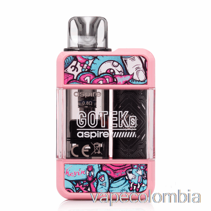 Kit Vape Completo Aspire Gotek S Pod System Rosa